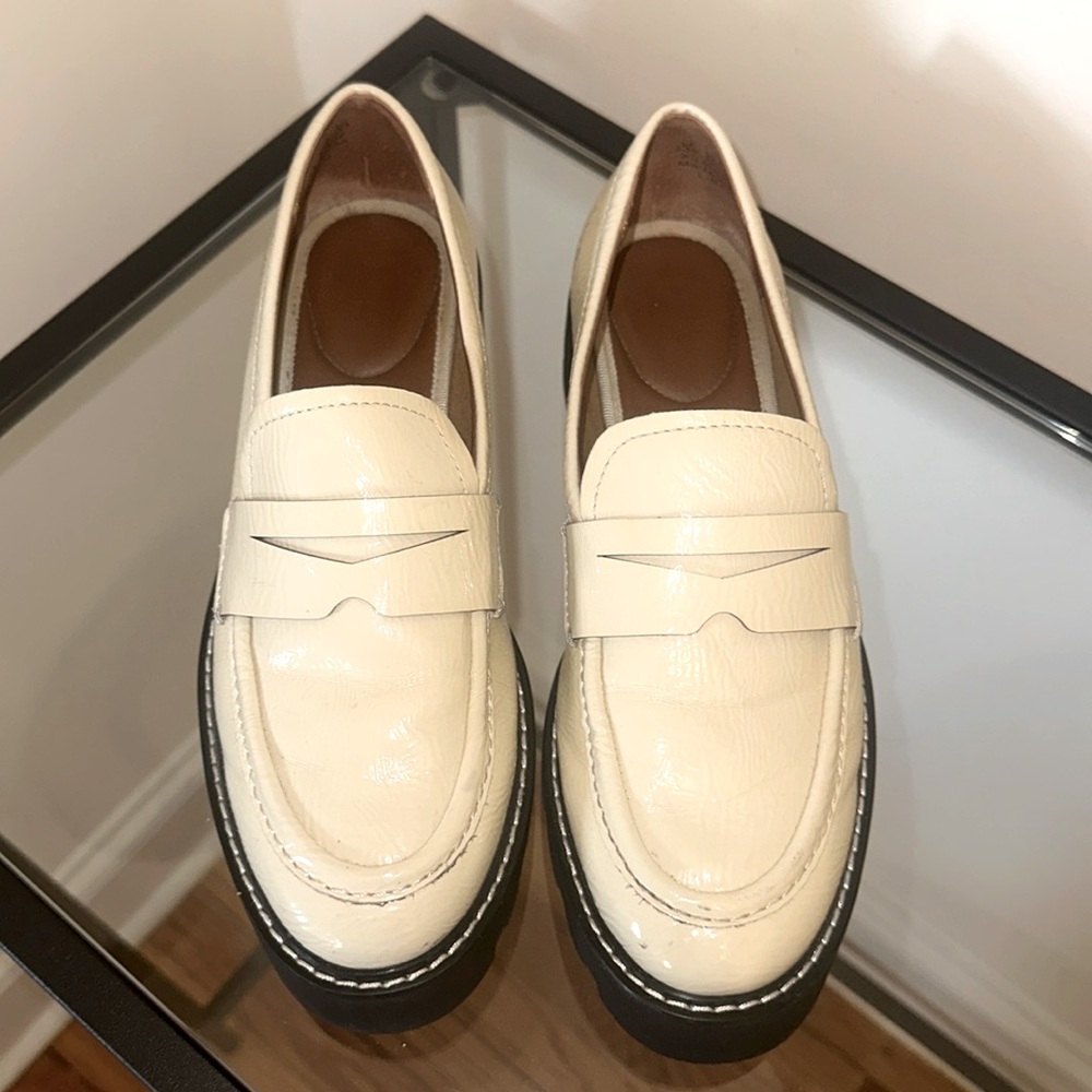 White loafers